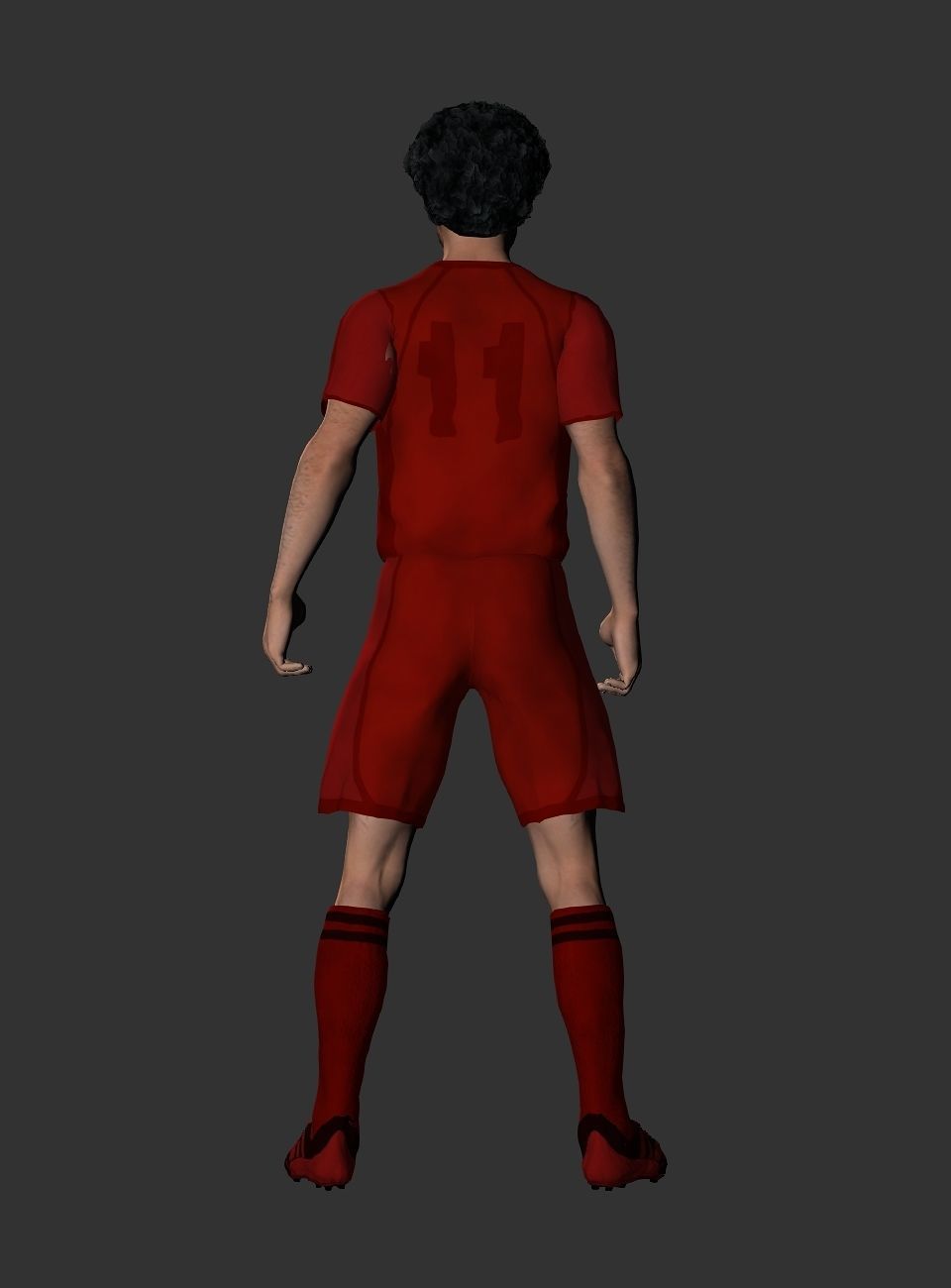 Mohamed Salah  Low-poly 3D model_17