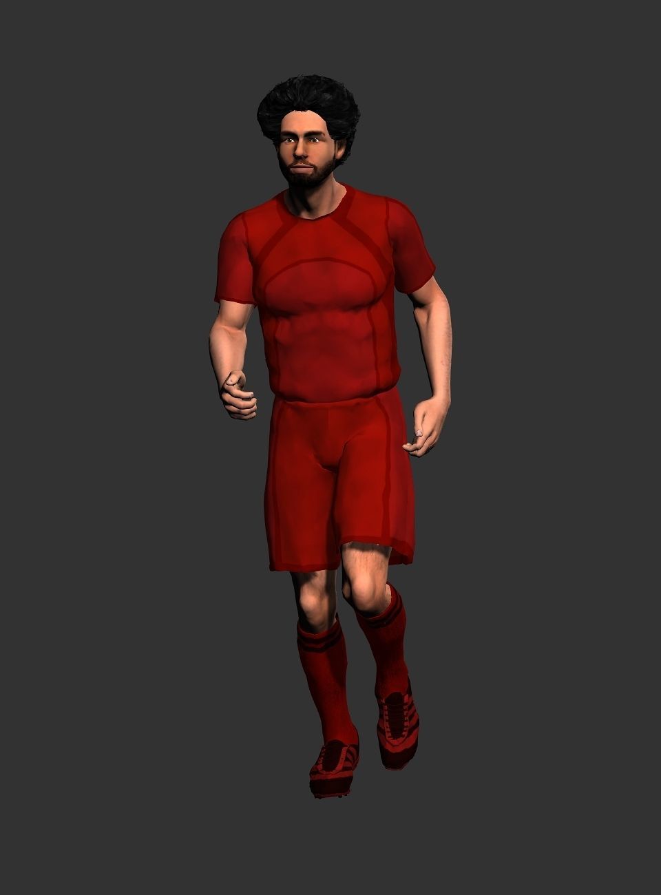 Mohamed Salah  Low-poly 3D model_14