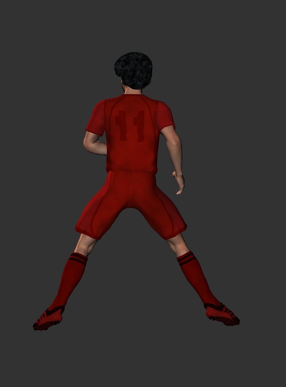 Mohamed Salah  Low-poly 3D model_10