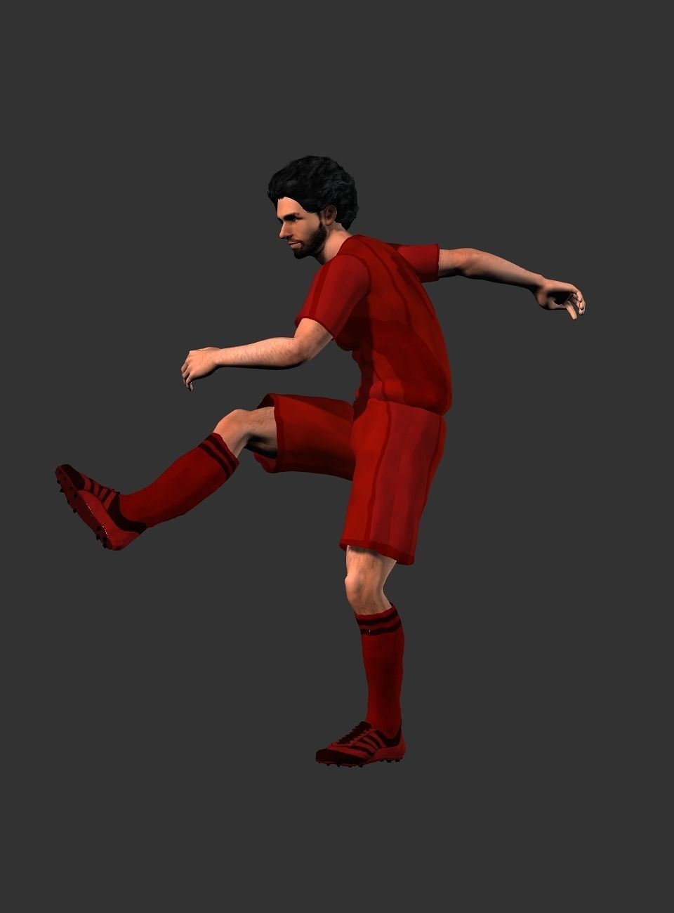 Mohamed Salah  Low-poly 3D model_21