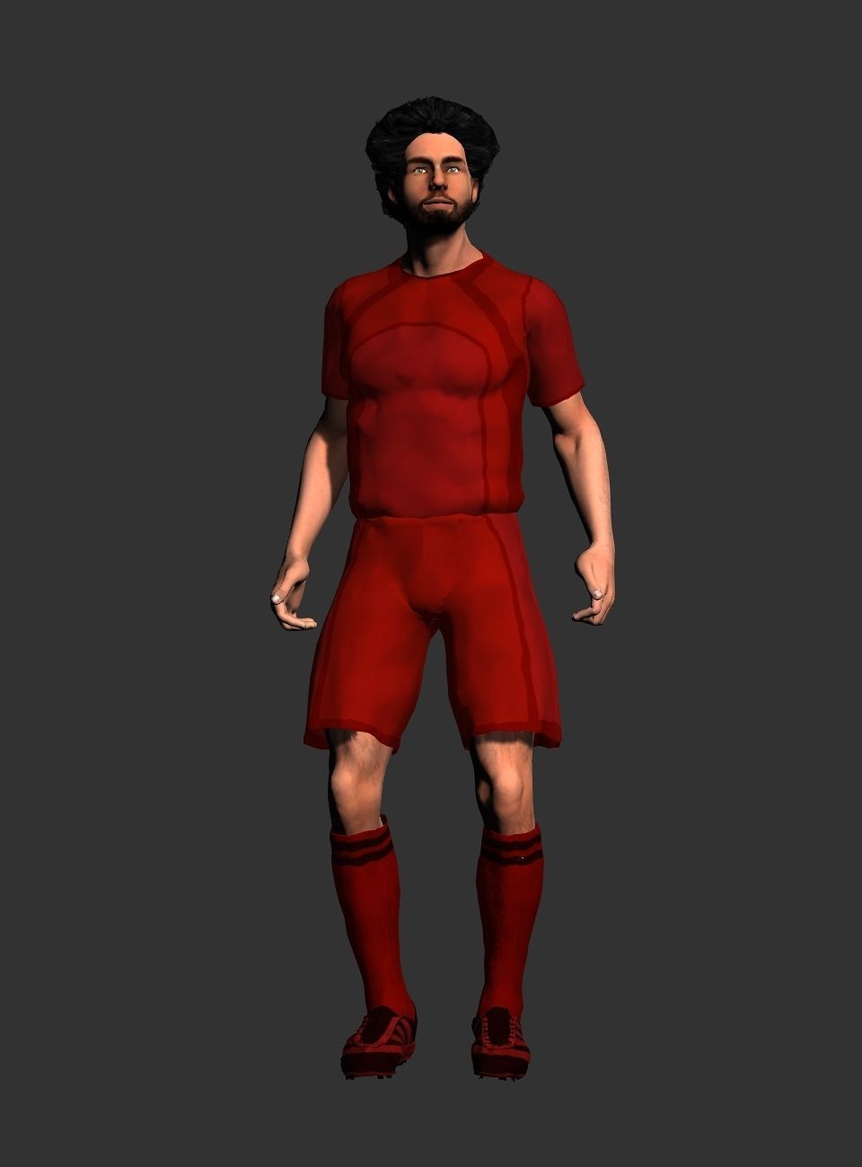 Mohamed Salah  Low-poly 3D model_35