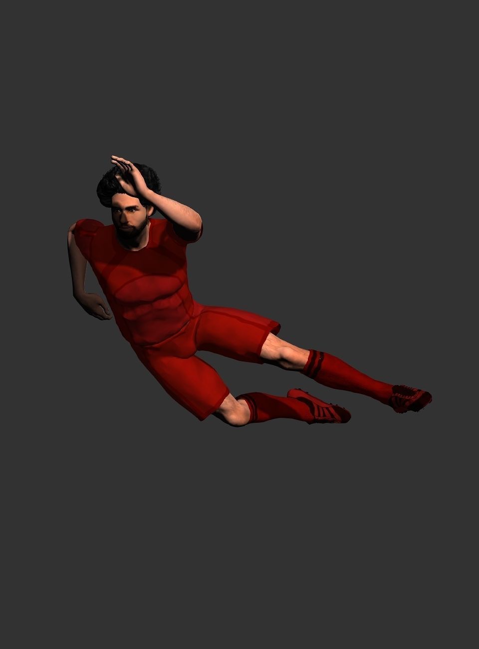 Mohamed Salah  Low-poly 3D model_34
