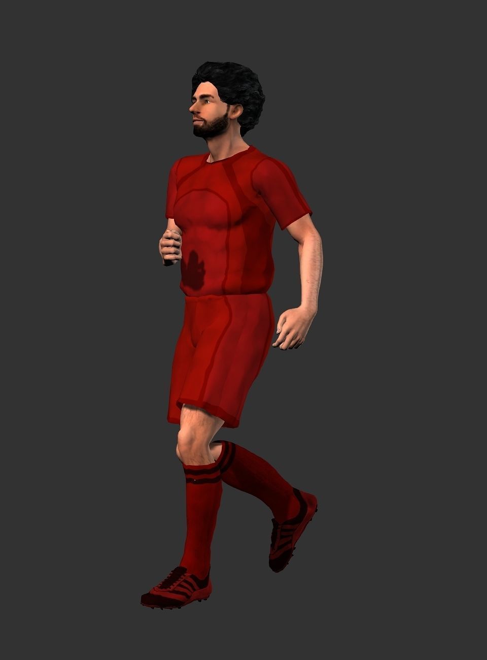 Mohamed Salah  Low-poly 3D model_6