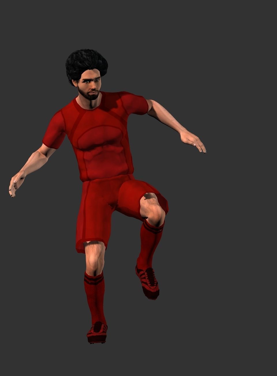 Mohamed Salah  Low-poly 3D model_30