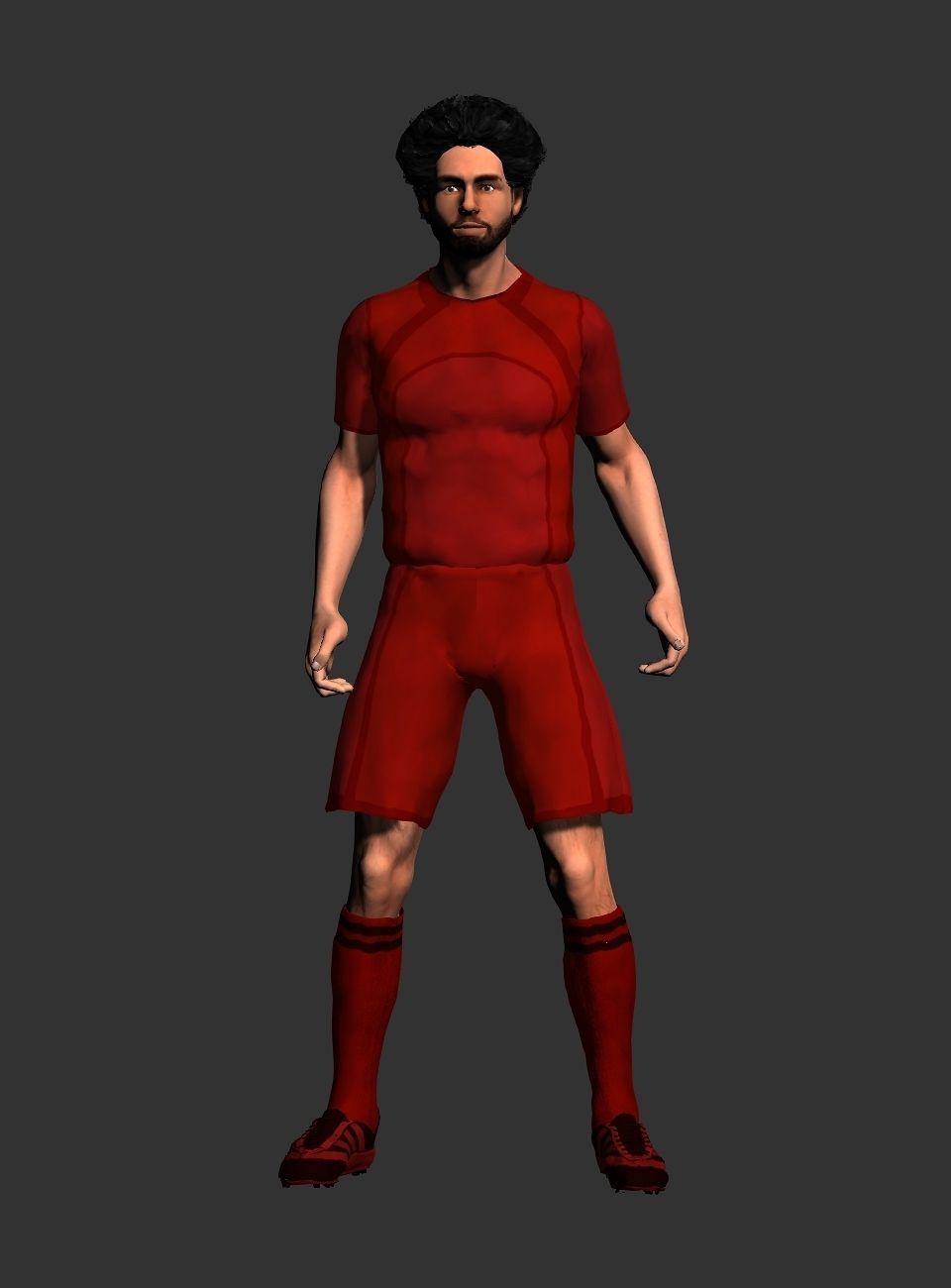 Mohamed Salah  Low-poly 3D model_13