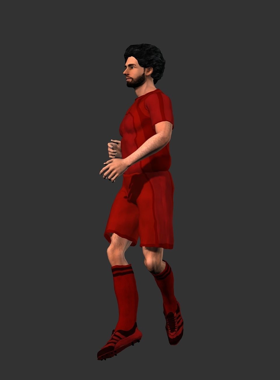 Mohamed Salah  Low-poly 3D model_3
