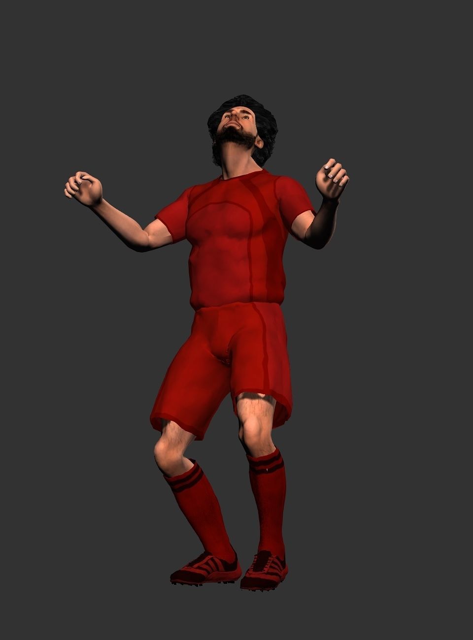 Mohamed Salah  Low-poly 3D model_36