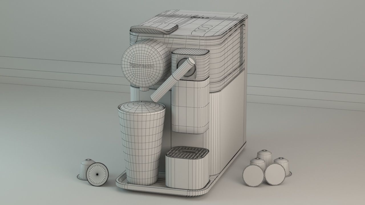 Nespresso Lattissima One 3D model_4