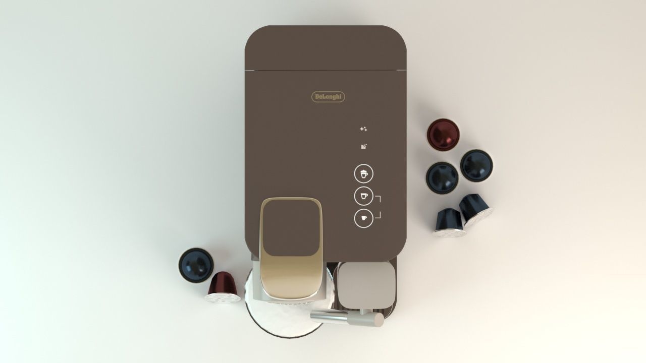 Nespresso Lattissima One 3D model_1