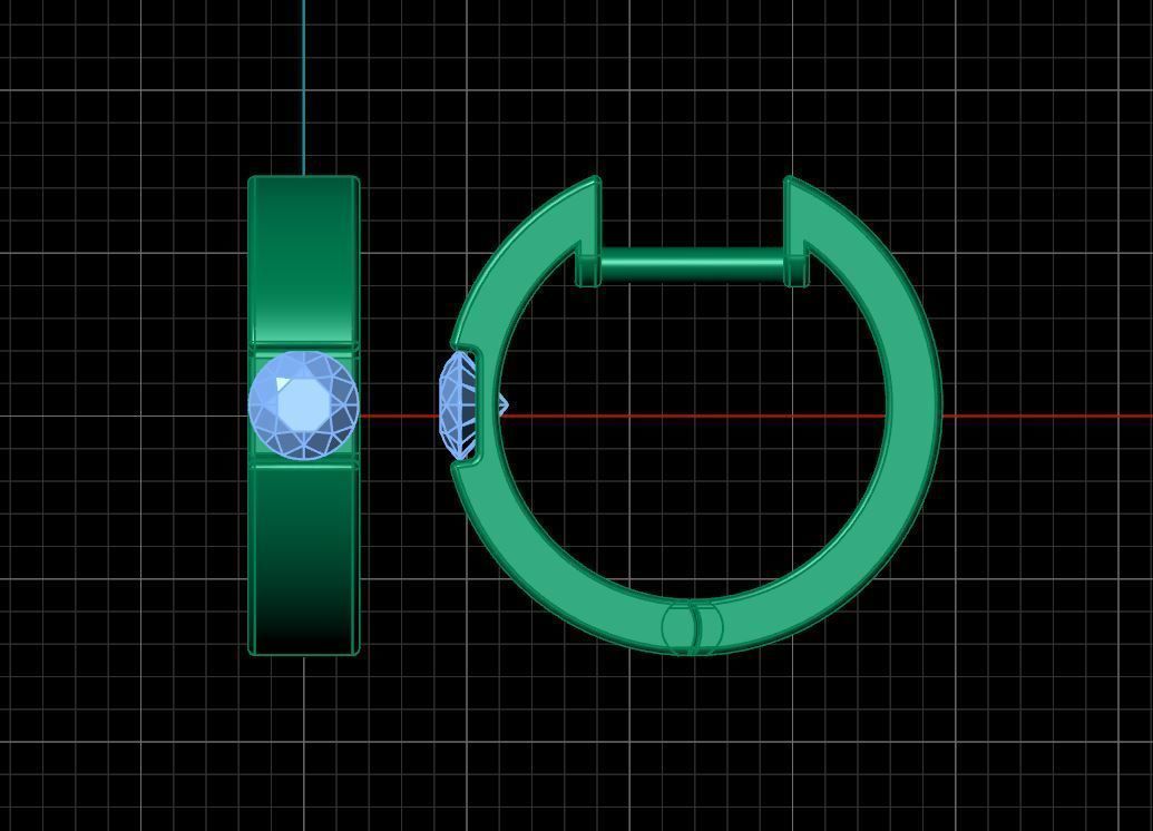 Neo Earrings 3D print model_5