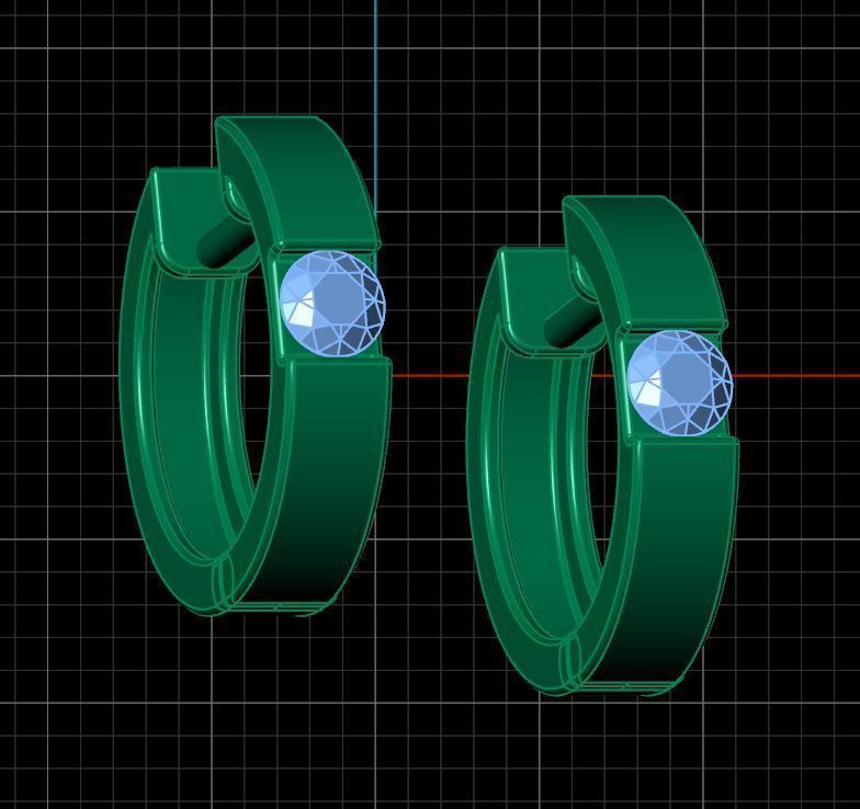 Neo Earrings 3D print model_6