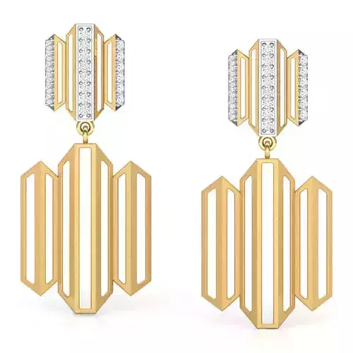Zigzag Drop Earring