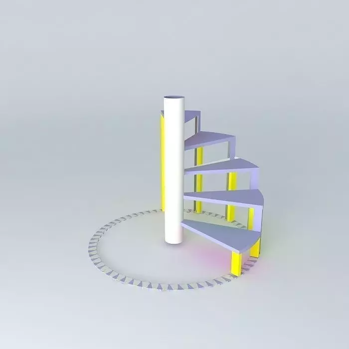 Flex C Spiral Stairs Free 3D model_0