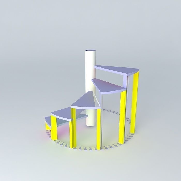 Flex C Spiral Stairs Free 3D model_2