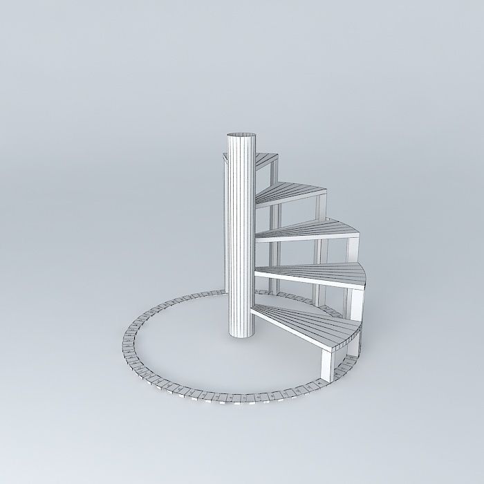 Flex C Spiral Stairs Free 3D model_3