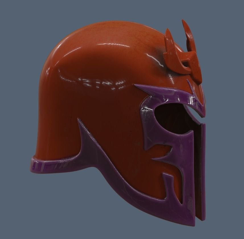 Magneto Helmet  Version 2 3D print model_2