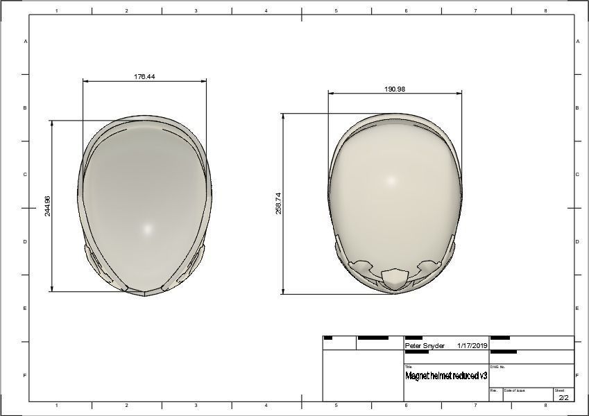 Magneto Helmet  Version 2 3D print model_4