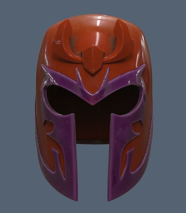 Magneto Helmet  Version 2 3D print model_1