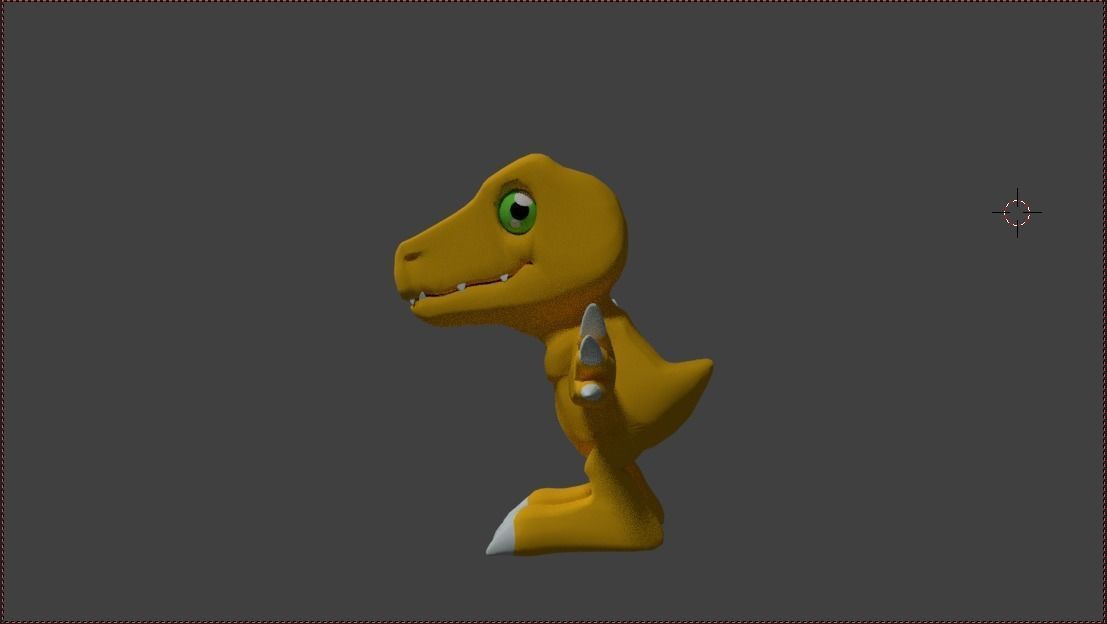 Agumon 3d rigged Low-poly 3D model_3