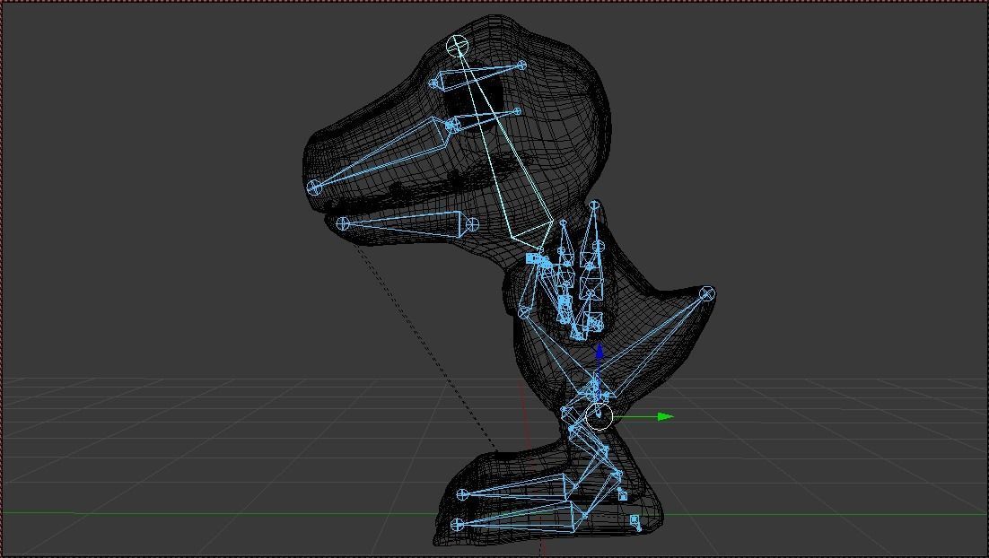 Agumon 3d rigged Low-poly 3D model_4