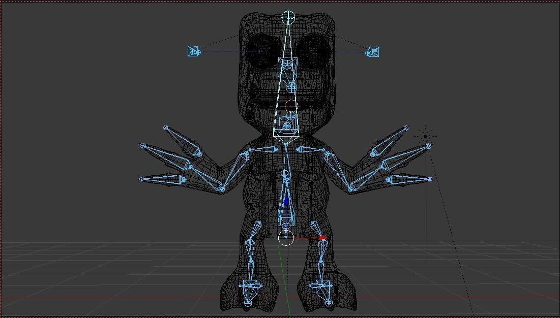 Agumon 3d rigged Low-poly 3D model_5