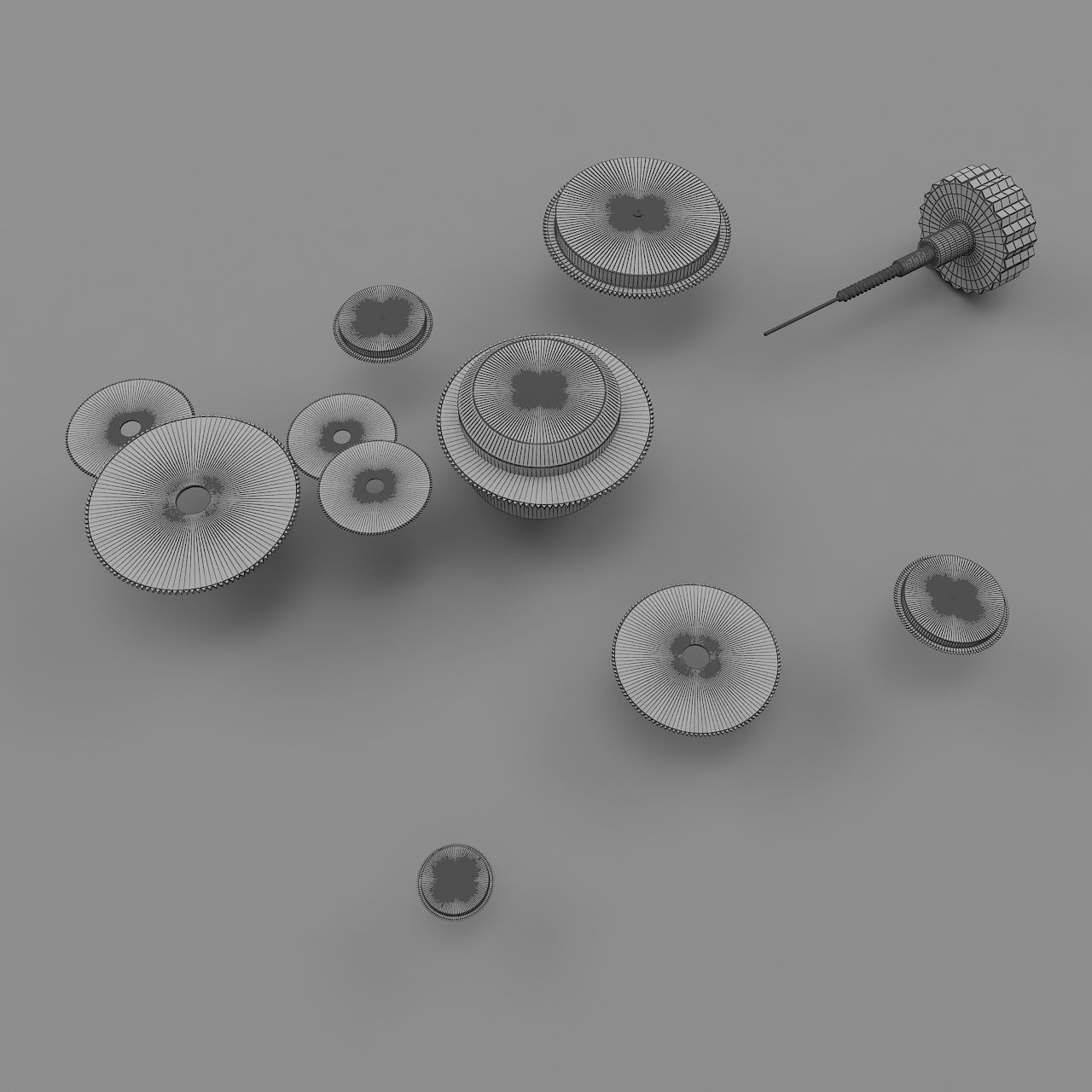 Watch Mechanism 3D model_9