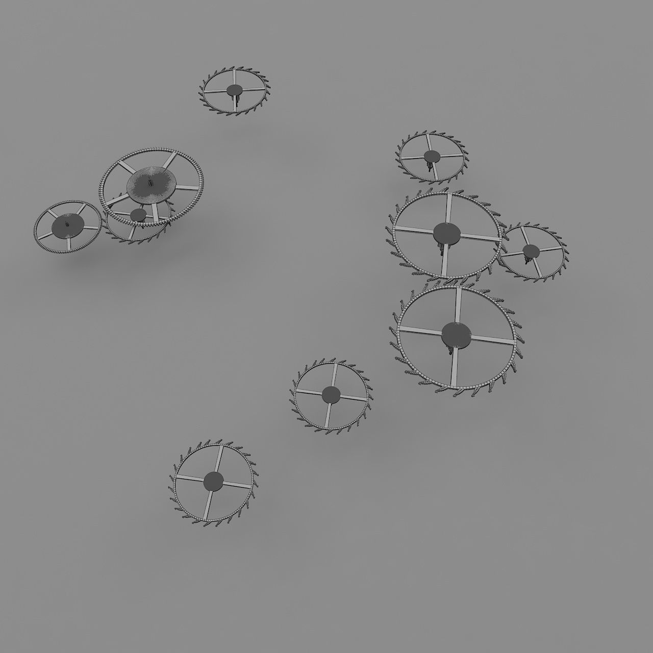 Watch Mechanism 3D model_10