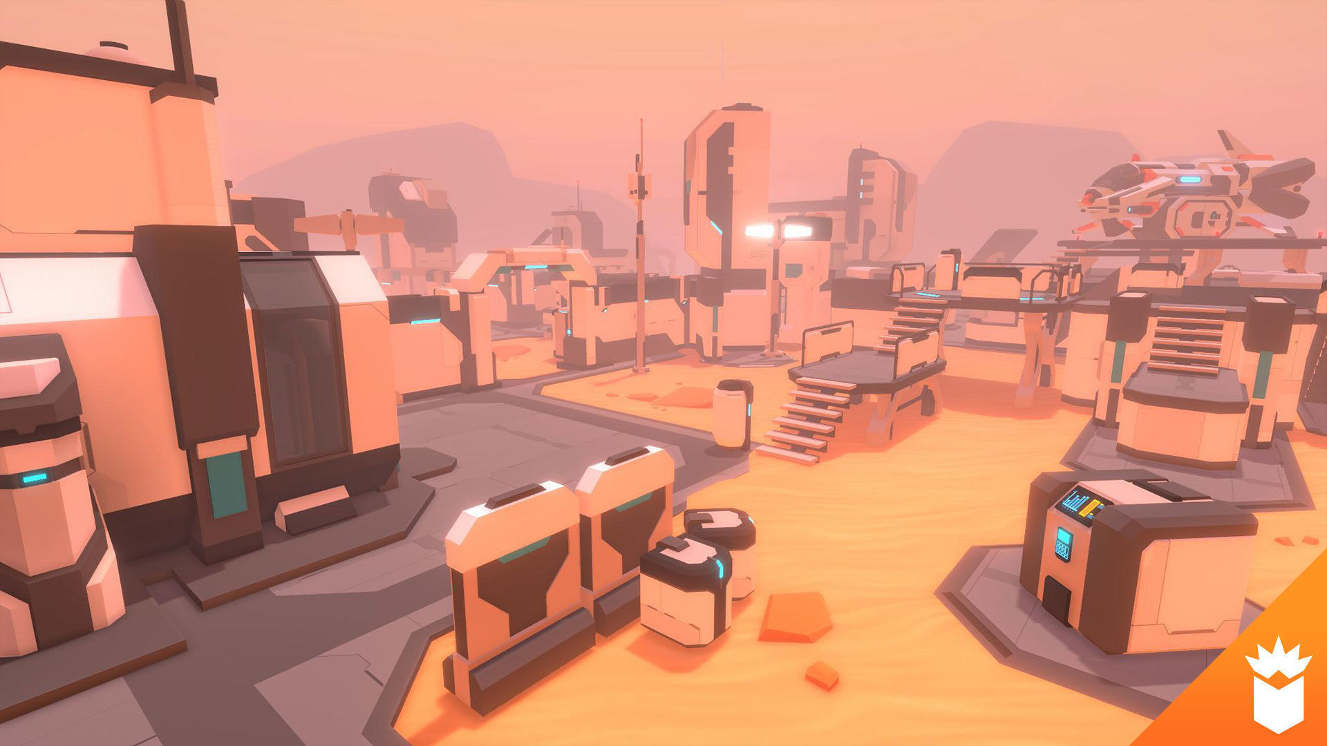 LowPoly SciFi Outdoor Pack Low-poly 3D model_1