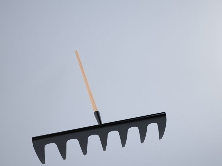 Garden Rake 3D model_3