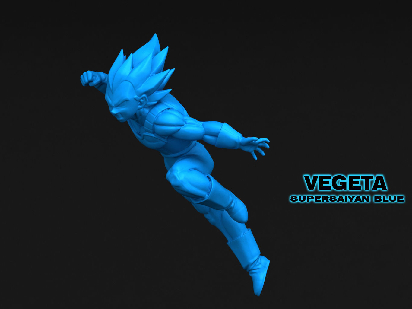 VEGETA SUPERSAIYAN BLUE 3D model_13