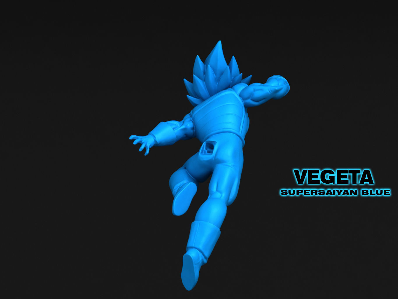 VEGETA SUPERSAIYAN BLUE 3D model_16