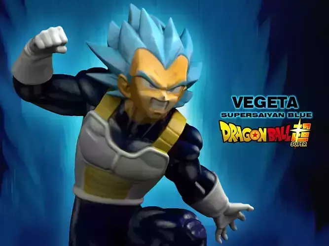 VEGETA SUPERSAIYAN BLUE 3D model