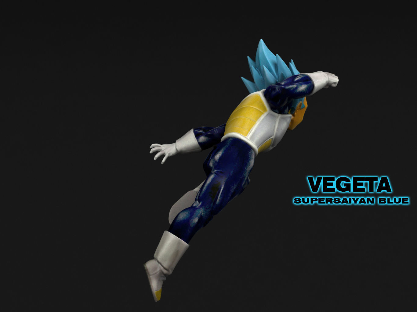 VEGETA SUPERSAIYAN BLUE 3D model_8