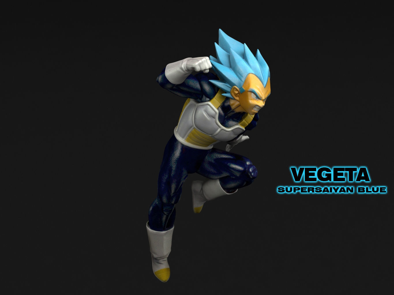 VEGETA SUPERSAIYAN BLUE 3D model_10