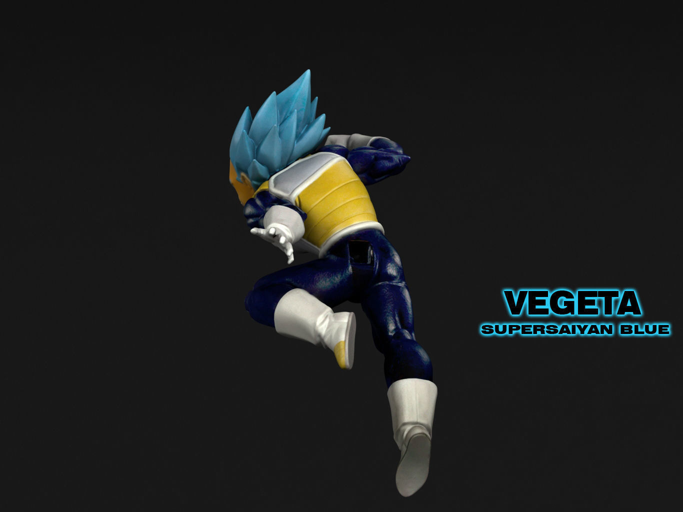VEGETA SUPERSAIYAN BLUE 3D model_6