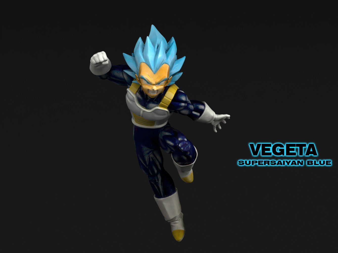 VEGETA SUPERSAIYAN BLUE 3D model_11