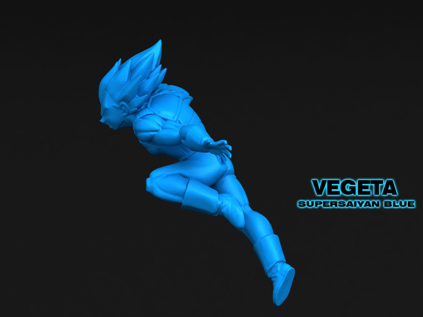 VEGETA SUPERSAIYAN BLUE 3D model_14