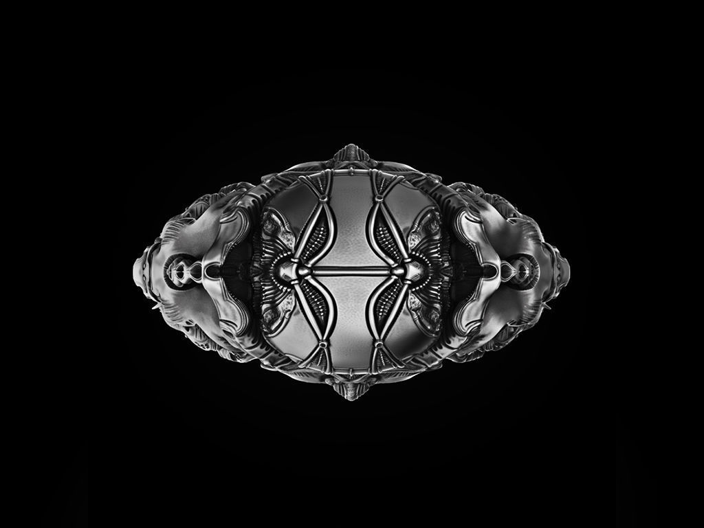 GODS Ring of Endless Biomechanics Ganesh 3D printing 3D model 3D print model_2