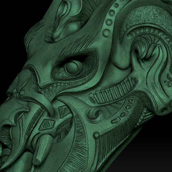 GODS Ring of Endless Biomechanics Ganesh 3D printing 3D model 3D print model_7