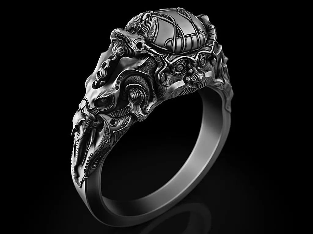 GODS Ring of Endless Biomechanics Ganesh 3D printing 3D model 3D print model_0