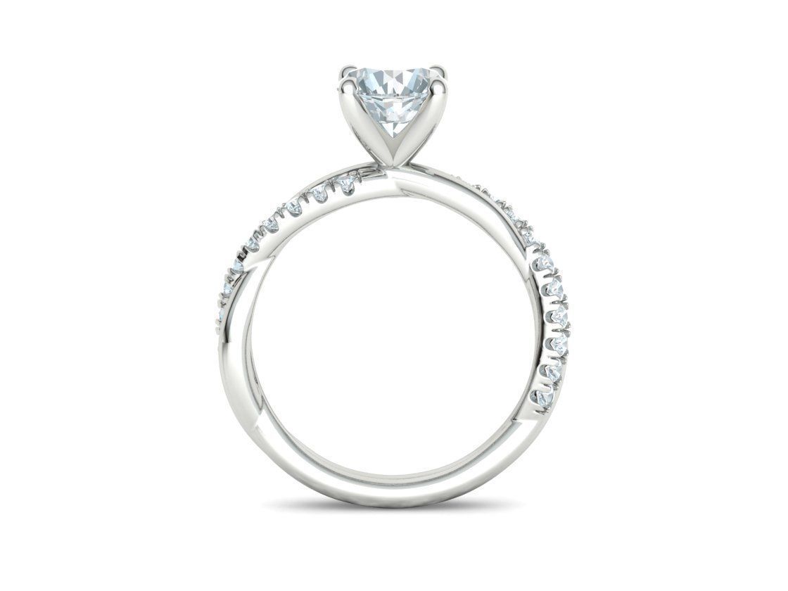 gorgeous rope style twisted engagement ring 3dmodel N0335 3D print model_35