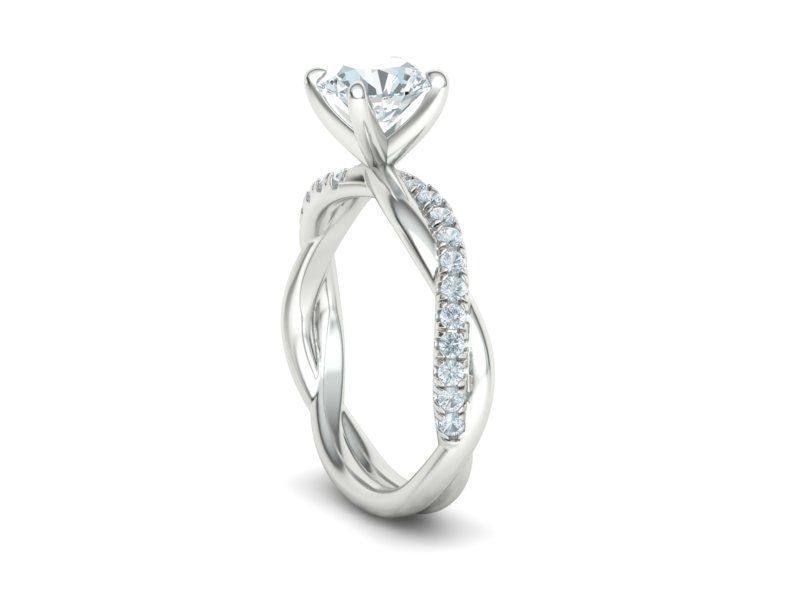 gorgeous rope style twisted engagement ring 3dmodel N0335 3D print model_31
