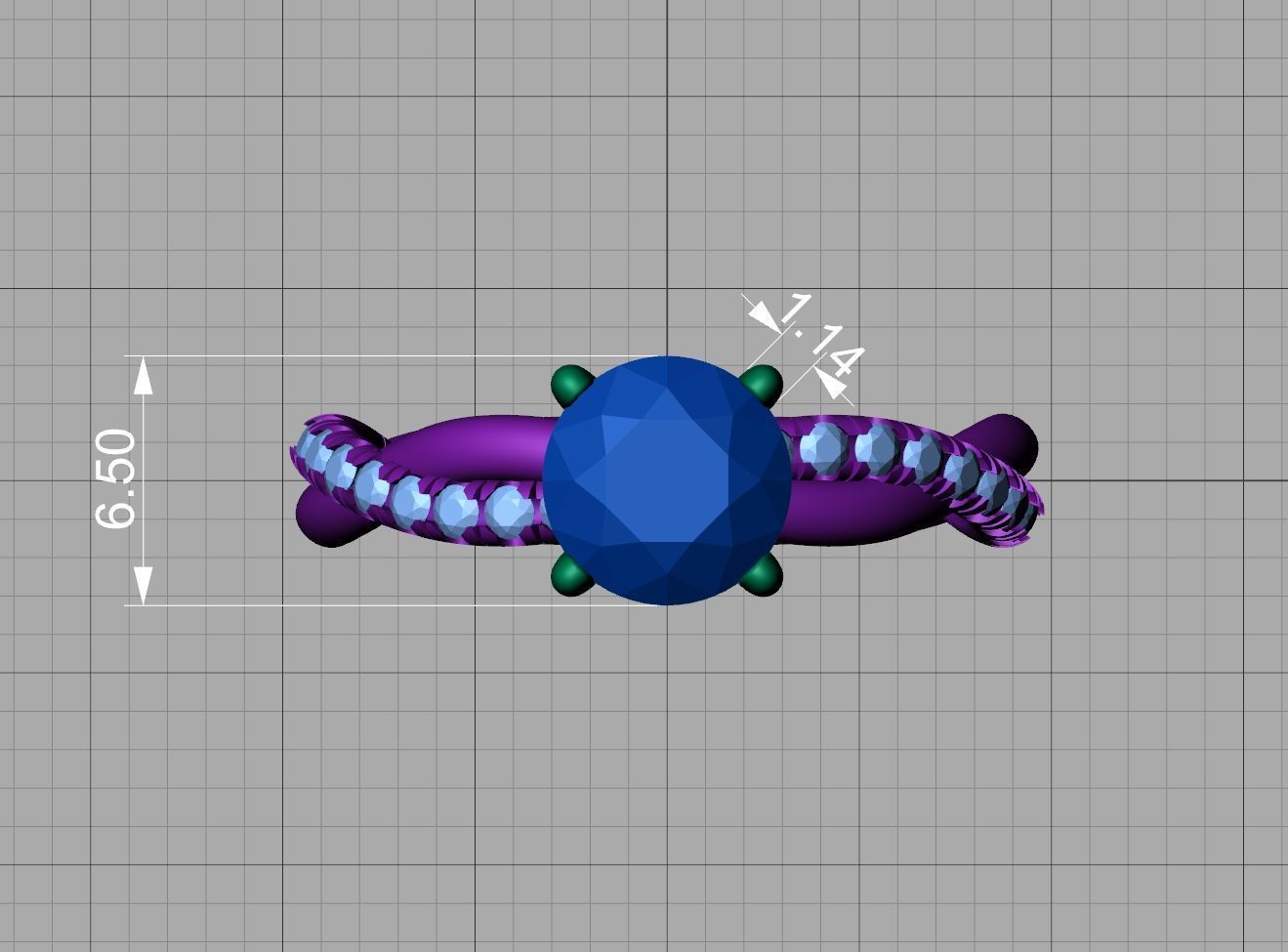 gorgeous rope style twisted engagement ring 3dmodel N0335 3D print model_10