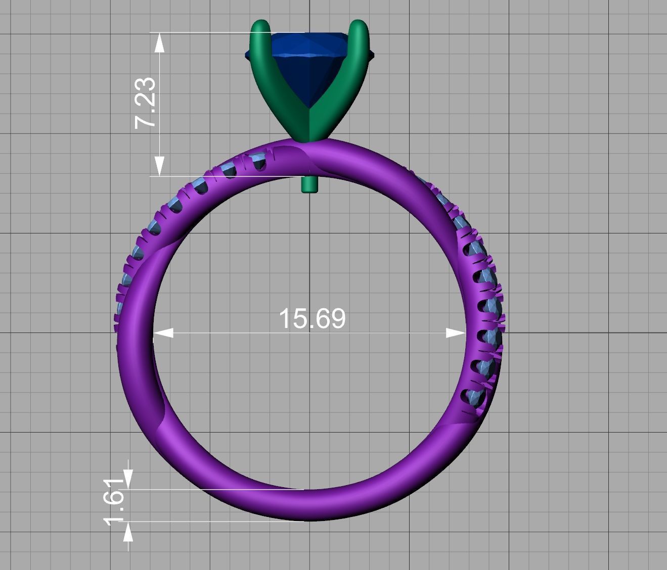 gorgeous rope style twisted engagement ring 3dmodel N0335 3D print model_11