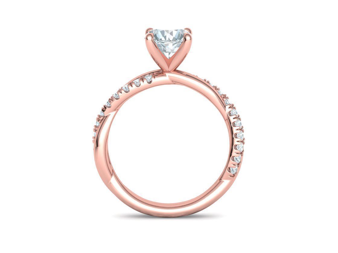 gorgeous rope style twisted engagement ring 3dmodel N0335 3D print model_33