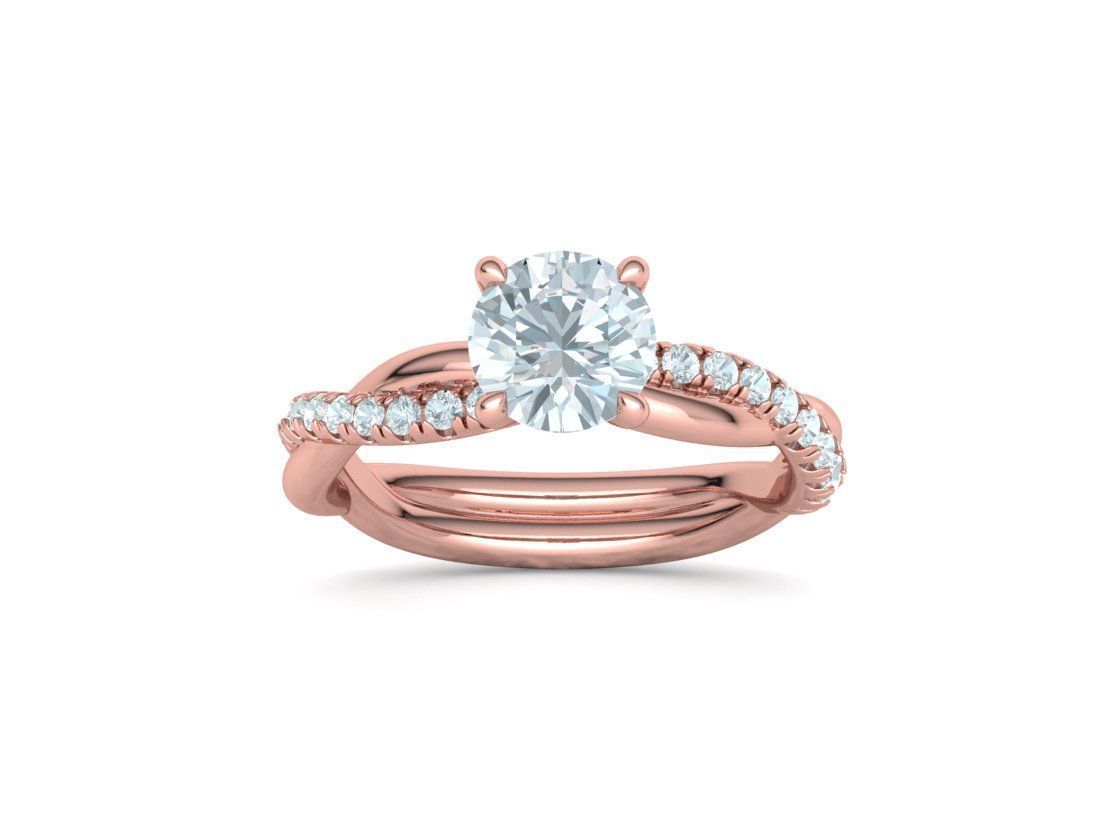gorgeous rope style twisted engagement ring 3dmodel N0335 3D print model_15