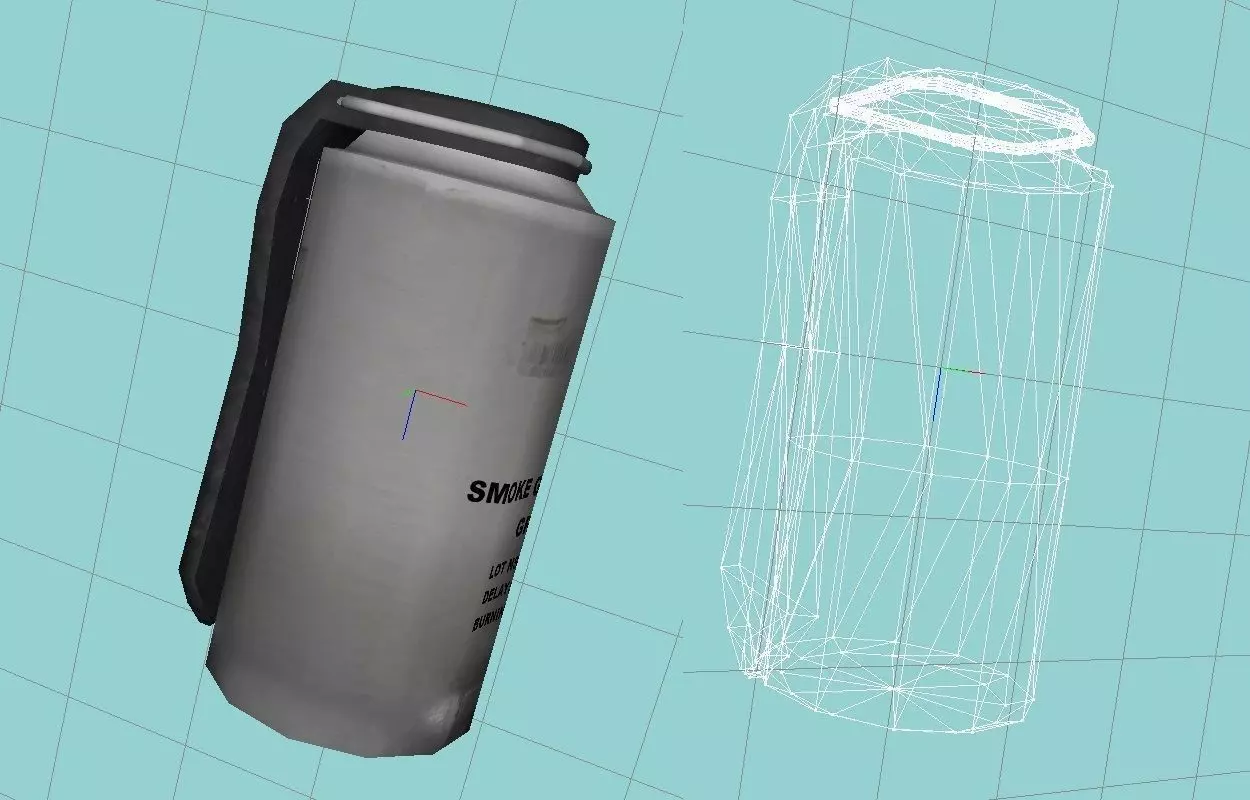 Smoke grenade Free low-poly 3D model