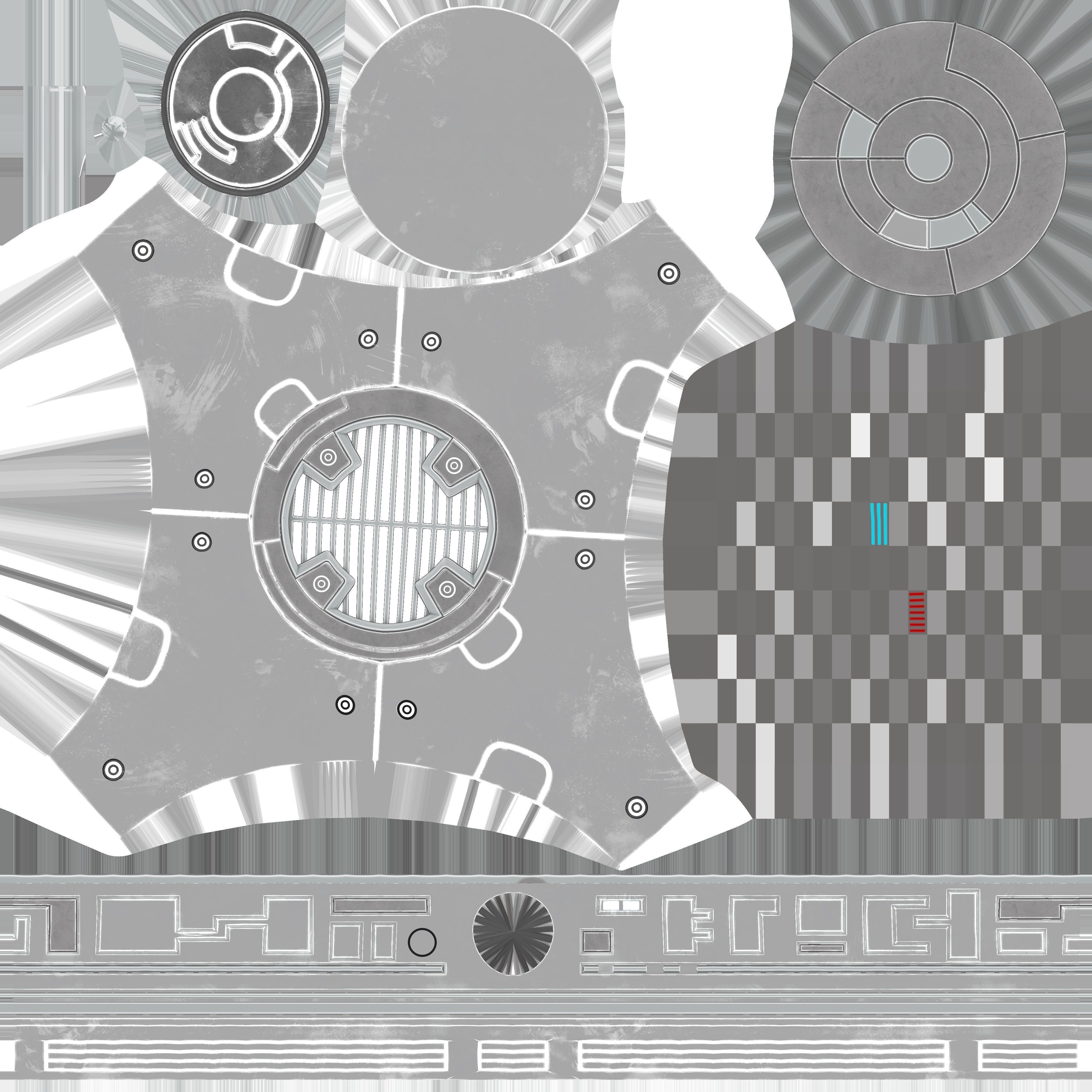 BB-9E Star Wars droid Free low-poly 3D model_17