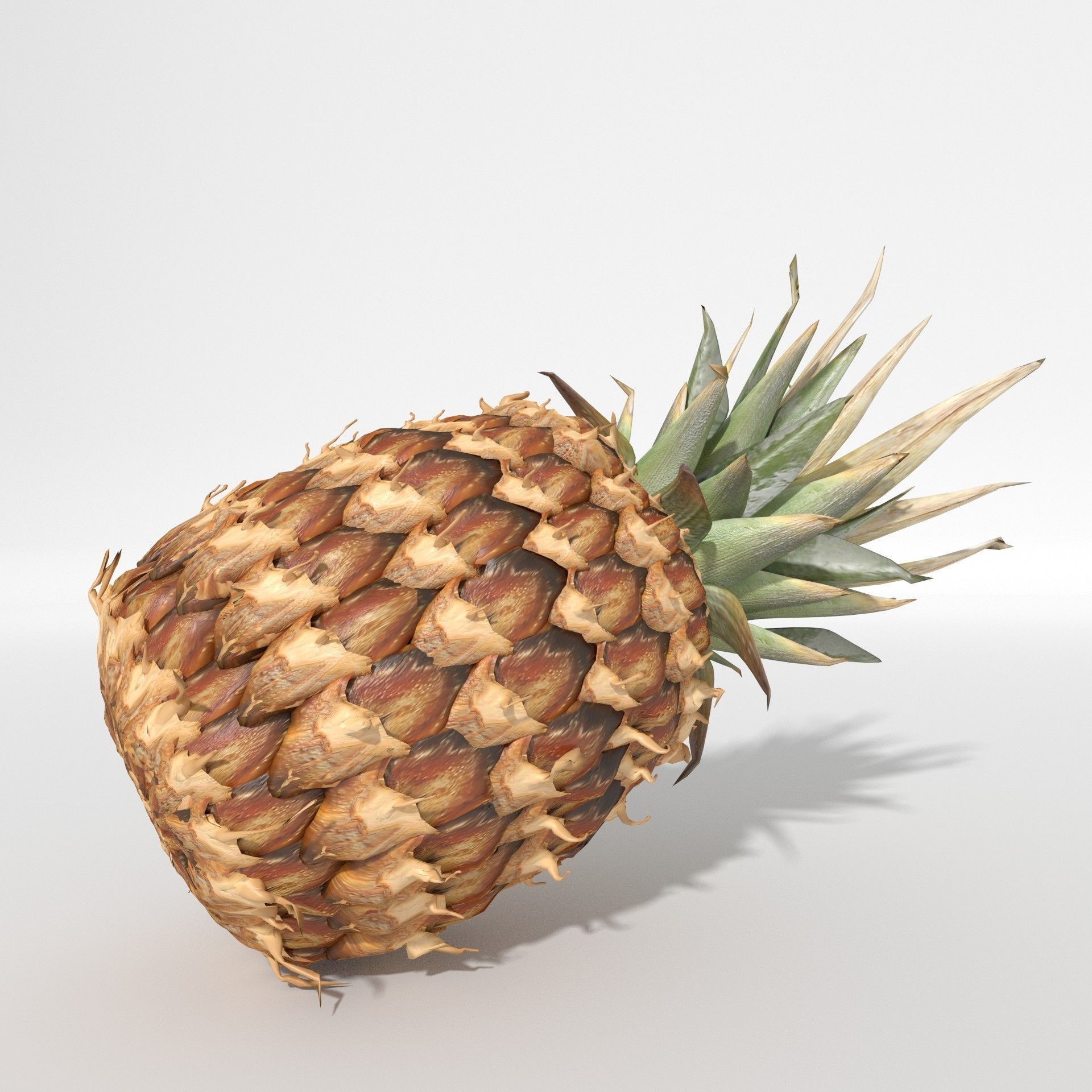 Realistic Pineapple 3D model_4