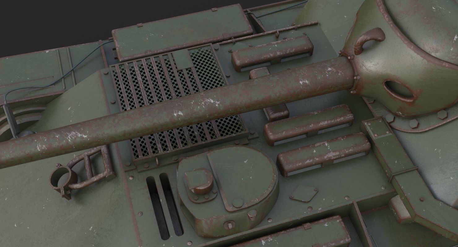 Tank Uralmash SU 101 Mental ray 3D model_18